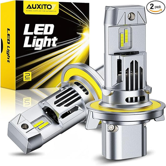 AUXITO H13/9008 Fog Bulbs, 900% Ultra Bright White, 360° Illumination, Long Lasting Durability, Easy Installation, Pack of 2