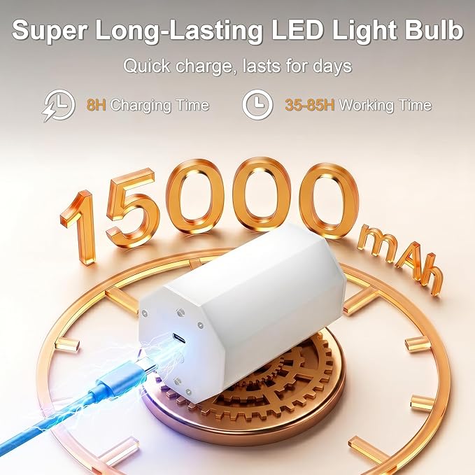 Ouyulong Battery Operated Wall Sconces Set of 2, Wireless Rechargeable Dimmable Wall Light with 15000mAh RGB Bulb and Remote for Bedroom