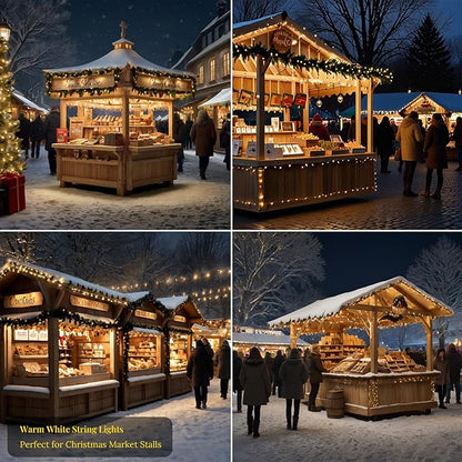 Etinga 500 LED String Lights 165ft Warm White, Plug in Fairy Lights with 8 Lighting Modes, Indoor Outdoor Christmas Lights for Bedroom Tree Yard Patio Wedding Holiday Decor (Warm White, 500 LED 165ft)