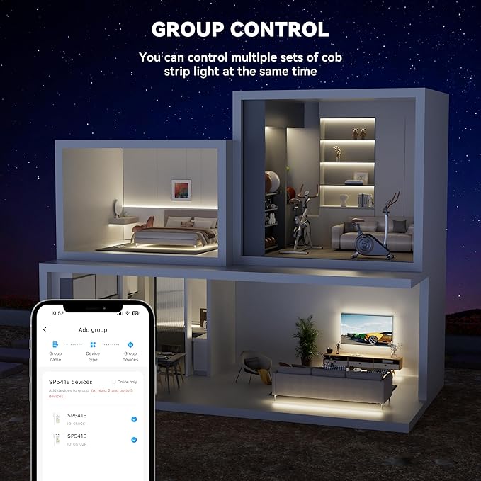 PAUTIX COB LED Strip Nautral White,4000K Dimmable LED Tape Light,CRI93+ Super Bright High Lumen,Compatible with Alexa/Google Assistant,Flexible Strip Ligths for Bedroom,Kitchen,Office,Under Cabinet