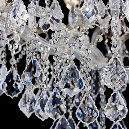 12-Light Crystal Maria Therese Luxury K9 Crystal Chandelier for Dining, Living Room, Bedroom, Entryway