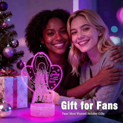 Teen Gir Gifts - Christmas Gifts for Music Fans, 16-Color LED Night Light with Remote & Touch, Cute Room Decor and Fan Gift, Birthday and Christmas Gifts for Teen Girls and Friends