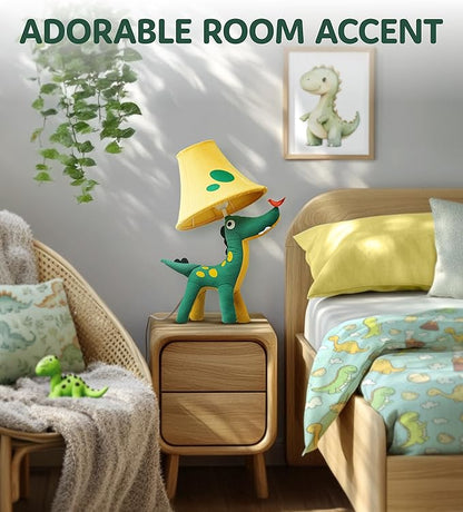 Dinosaur Kids Lamp for Boys Bedroom - 20", Boys lamp for Kids Room - Cute Christmas Gifts, Birthday Gifts for All Ages: Toddler Girls, Children, Grandkids 3 4 5 and Up Years Old, Sister, Brother