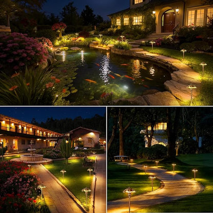 Low Voltage Landscape Lighting, 5W, 12-24V AC/DC, 2900K Pathway Lights Wired, IP65 Waterproof Light for Yard Lawn, Cast-Aluminum LED Walkway Lights, 1 Pack