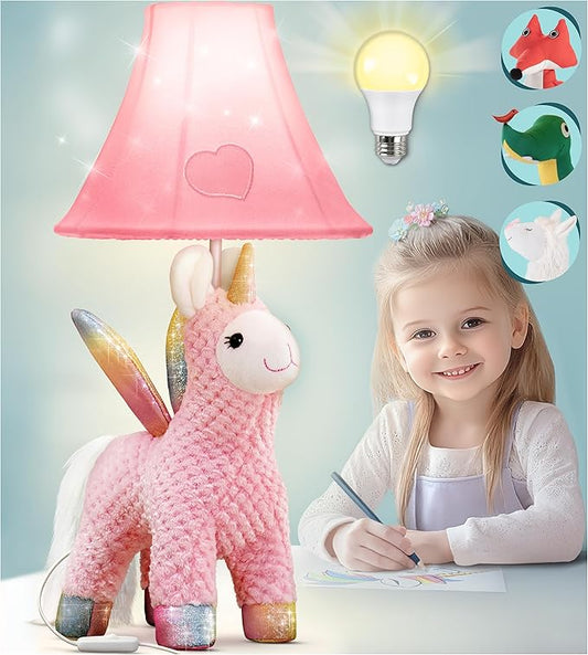 Unicorn Kids Lamp for Girls Bedroom - 19.7", Girls Lamp for Kids Room - Cute Christmas Gifts, Birthday Gifts for All Ages: Toddler Boys, Children, Grandkids 3 4 5 and Up Years Old, Sister, Brother