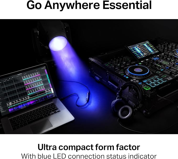SoundSwitch Micro DMX Interface - Ultra-Compact USB to DMX Interface with 3-Month Free SoundSwitch Software Access