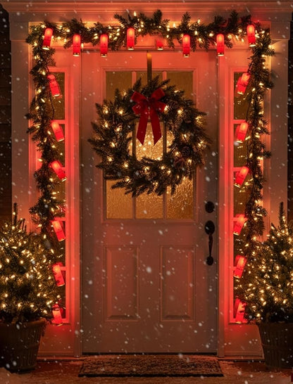 8.5Ft LED Shotgun Shell Christmas Light Outdoor, Christmas Decorations Lights with 10 LED Red Bullets Bulbs, Hanging Bullets String Lights for Patio Garden Backyard Party Xmas Tree Decor, Green Wire