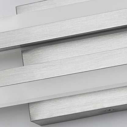 SOLFART 24 Inch LED Bathroom Light Fixtures Brushed Nickel Vanity Lights Bathroom Lighting Fixtures Over Mirror 6000K