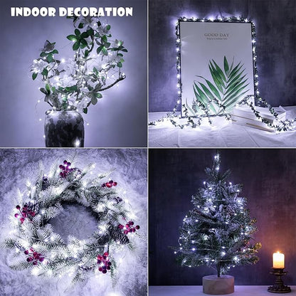 Fairy Lights Plug in,328FT 1000LEDs Waterproof Led String Lights,8 Modes Remote Twinkle Light for Outdoor Indoor Christmas Wedding Birthday Garden Party Decorations,Silver Wire,Cool White