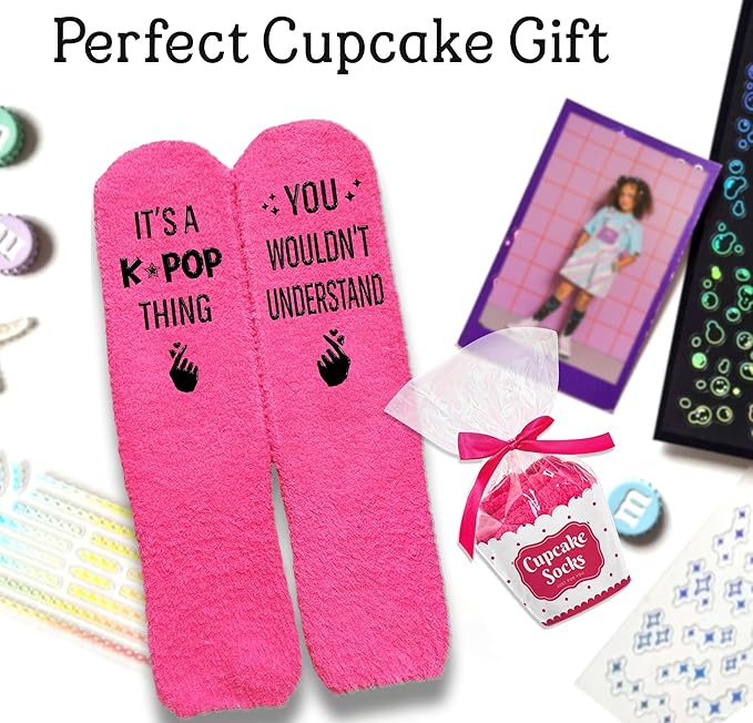 Kpop Merch - Unique Kpop Gifts for Girl, Teen - Cute Korean Socks - Christmas Gifts, Stocking Stuffers for Women