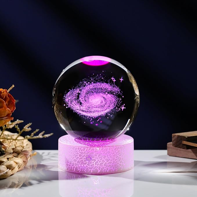 80mm Crystal Ball 3D- Collectible Figurines (Galaxy)
