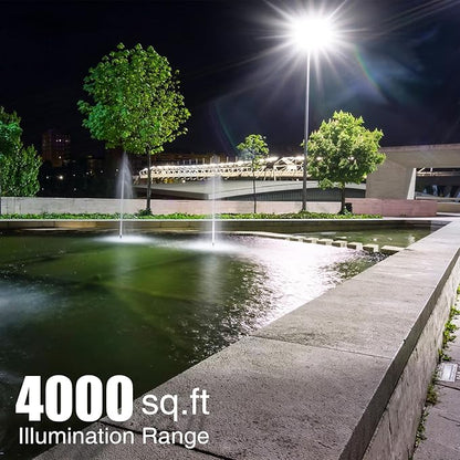 400W LED Flood Light Outdoor, 40000LM 6000K Daylight White 110-265V, 2400W Equivalent Super Bright FloodLight, IP66 Waterproof Commercial Lighting for Sports Fields, Counts, Arena, Stadium