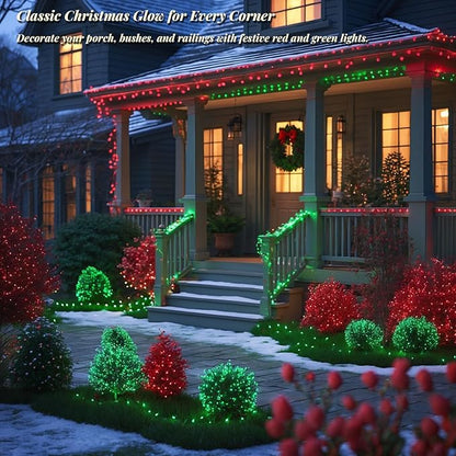 Etinga 200 LED Green String 66ft, Plug in Fairy with 8 Modes, Indoor Outdoor Decoration for St. Patrick's Day, Christmas, Garden, Bedroom, Patio (Green, 200 LEDs, 66ft)