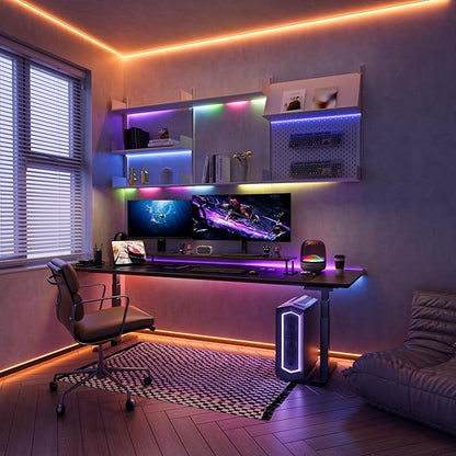 PAUTIX RGB Smart IC COB LED Strip Light Addressable 32.8ft/10m,UL-Listed 24V Color Flowing Strip Light Multicolor Flexible Tape Lights with APP Control/Music Mode,for TV,Bedroom,Party DIY Decoration