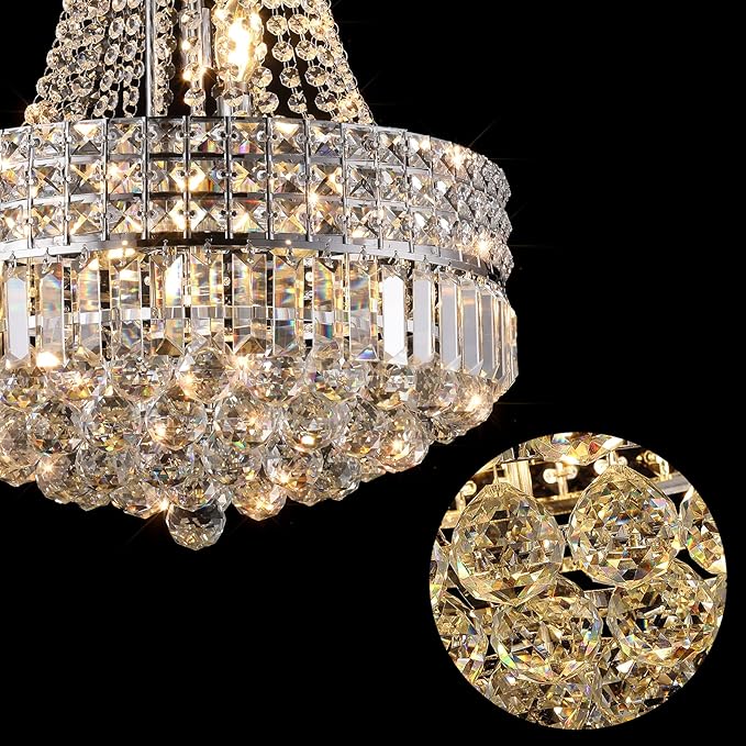 Crystal Chandeliers for Dining Room K9 Modern Crystal Chandelier Classic Luxury Imperial Style 9 Lights Chandelier Ceiling Dining Room Living Room Indoor Bedroom Chandelier