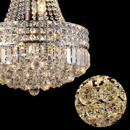 Crystal Chandeliers for Dining Room K9 Modern Crystal Chandelier Classic Luxury Imperial Style 9 Lights Chandelier Ceiling Dining Room Living Room Indoor Bedroom Chandelier