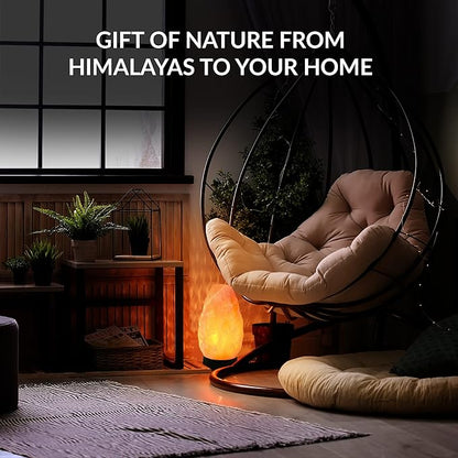 Himalayan Glow Salt Lamp - Multi-Color USB Himalayan Salt Lamp with Dimmer Control | LED Bulb | Plastic Base | Amber Glow, Idle for Gift, Decor & Desk