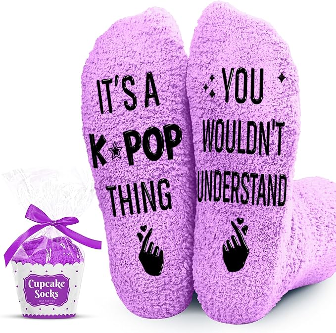 Kpop Merch - Unique Kpop Gifts for Girl, Teen - Cute Korean Socks - Christmas Gifts, Stocking Stuffers for Women