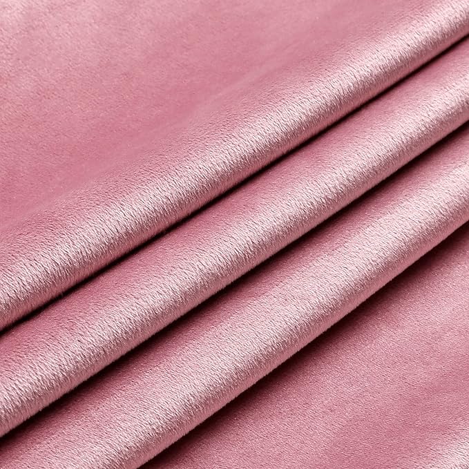 NiNi ALL Decorative Throw Pillow Covers Velvet 26x26 Inch Pack of 2 Pink Cushion Covers Soft for Couch Sofa Bedroom Living Room Outdoor