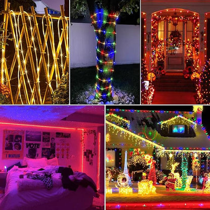 Nazuwke 164Ft Rope Lights Outdoor, 500 LEDs 18 Colors Changing String Lights Plug in with Remote, IP68 Waterproof Twinkle Fairy Light Rope Lighting Indoor for Bedroom Patio Christmas Halloween Decor