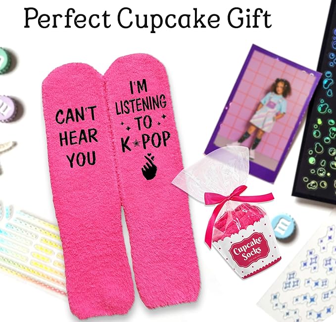 Kpop Merch - Unique Kpop Gifts for Girl, Teen - Cute Korean Socks - Christmas Gifts, Stocking Stuffers for Women