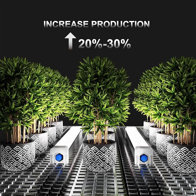 RDJ Bouns Under Canopy Grow Light for Grow Tent, 60W Full Spectrum with 660nm & IR, 0-10V Dimming Grow Light Bars, High Waterproof IP65, Daisy Chain, 24 Inch for Indoor Hydroponic Plant Growing（U60）