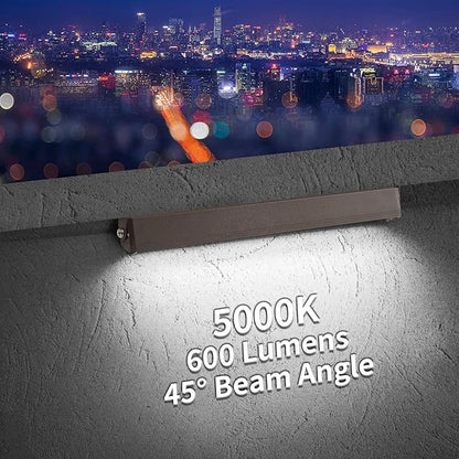 8-Packs 5W 12inch LED Hardscape Paver Lighting,12V AC/DC Low Voltage Retaining Wall Lights,LED Landscape Lighting,5000K Daylight White Outdoor Step Light,50,000 Hours Lifespan