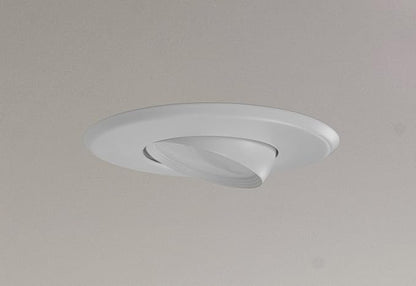 NICOR Lighting 5/6 inch Adjustable LED Eyeball Retrofit Downlight Kit in 4000K (DEB56-20-120-4K-WH)