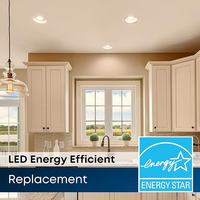 Feit Electric 5-6" LED Canless Recessed Downlight with Integrated J-Box, 75W Equivalent, Dimmable, 3000K Bright White, 800 Lumens, Easy No-Can Installation for Home & Commercial, LEDR56JBX/930, 1 Pack