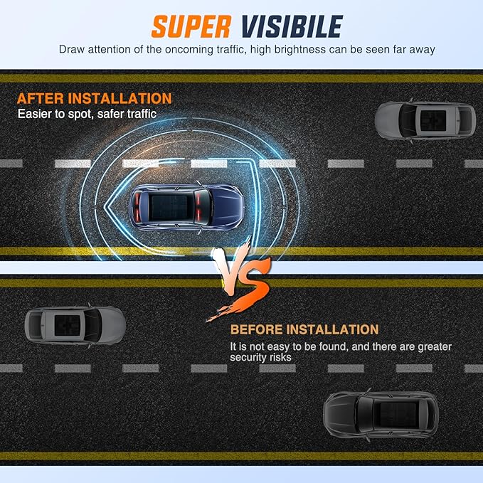 Nilight 162 LED Traffic Advisor Strobe Light Bar 2-in-1 Red White Emergency Warning Hazard Lights with Controller 4 Switchable Color 36 Flash Pattern for Trucks Cars Tow Plow Construction Vehicles