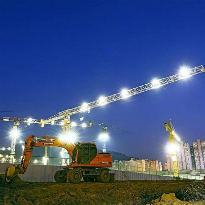 400W LED Stadium Flood Light Outdoor, 2140W Equivalent, 32000LM Super Bright Outdoor Security Lights, IP66 Waterproof, 6000K Daylight White, Commercial Lighting for Sports Fields and Counts