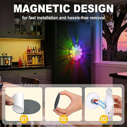 MeiLyte LED Wall Lamp,Wall Mounted Sconces with APP Control,Colorful Rechargeable wall lamp Light,Flower Shape Magnetic Wall Light with Timer, Wireless Wall Lamp for Bedroom, Hallway,Kitchen,Stairway