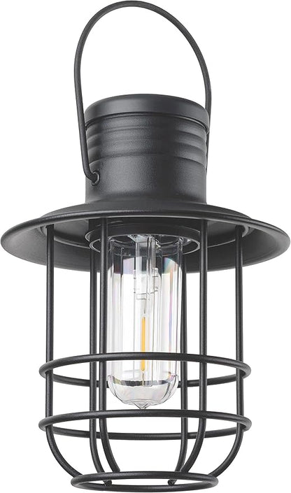Xodus Innovations BL820-2 Battery-Operated LED Filament Style Lantern Outdoors Either Hanging or Standing , with Your Choice of 4, 6 or 8 Hour Automatic Timer