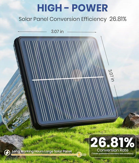Super Bright Solar Powered Outdoor Lights 4 Pack,Adjustable Warm&Cool White,Waterproof IP65 Solar Garden Decorations Landscape Lighting Outside for Front Yard/Patio/Walkway/Driveway/Lawn/Pathway Light