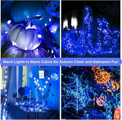 ZGWJ Fairy Lights Battery Operated, 24 Pack Blue Twinkle String Lights 20 LED 7FT 3 Lighting Modes Waterproof for Bedroom, Easter, Halloween, Christmas, Party Indoor and Outdoor Decoration