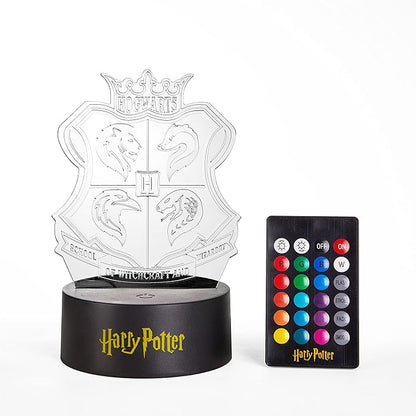 Harry Potter Acrylic 3D LED Illusion Lamp, Color-Changing Night Light for Kids Bedroom, Desk & Home Décor
