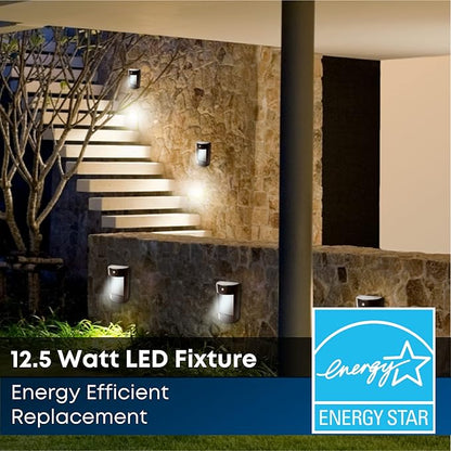 Feit Electric Dusk to Dawn Outdoor Wall Sconce, 12W Half Moon Wall Mount Light Fixture, Integrated LEDs, UV Protected, Weatherproof, 250 Lumens, 5000k Daylight, Hardwired, Bronze S8PHMWM/850/DD/BZ/HD