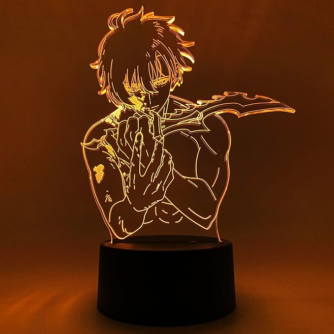 Otaku Lamps Sung Jinwoo Solo Leveling – Anime Lamp Figure Night Light, 16 Color RGB LED – 3D Anime Room Décor Gift for Otaku