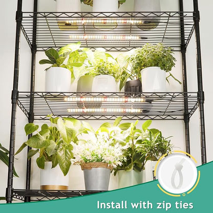 LBW Grow Light for Indoor Plants Full Spectrum, Plant Lights for Indoor Growing with 10 Brightness Levels & Timer 4/8/12 Hours, 240 LED Grow Lights Strip for Plant Growing, 1 Pack