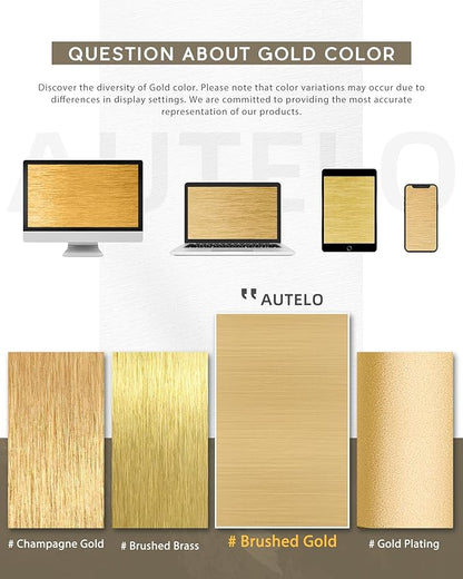 Autelo Gold Pendant Lights, 1-Light Pendant Lights Kitchen Island in Brushed Gold Finish with Clear Cylinder Glass, Vintage Pendant Light Fixtures, Vintage Hanging Lights for Kitchen Island H2511 CLBG