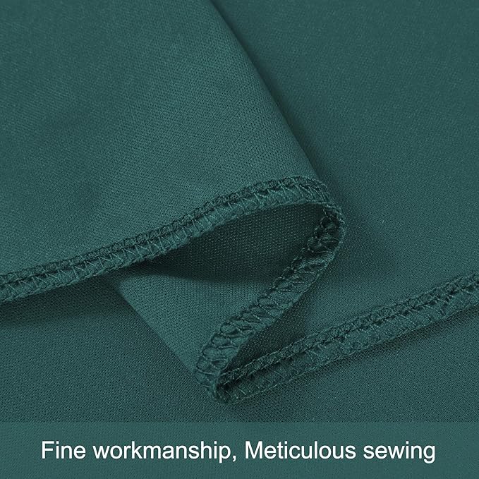 10x12 Hunter Green Backdrop Curtains for Wedding Party Wrinkle Free Backdrops Curtain Drapes Fabric Decorations Photo Back Drop Cloth for Baby Shower Photography Stage Reception 5ft x 12ft,2 Panels