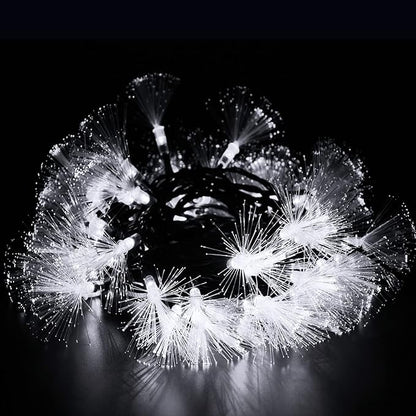 YOLIGHT 33FT Fiber Optic Fairy Lights 60 LED Starburst Firework String Lights Green Wire Twinkle Christmas Lights for Indoor Outdoor Wedding, Christmas Tree, Garden, Patio, Party Decoration (White)