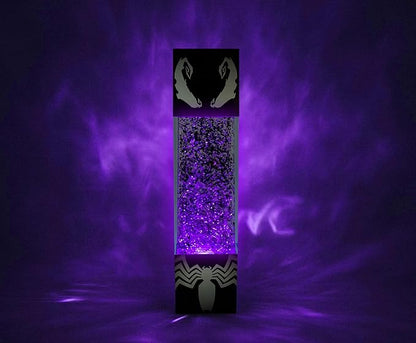 Ukonic Marvel Spider-Man Venom Glitter Motion Mood Light | Nightstand Table Lamp with LED Light for Bedroom, Desk, Living Room | Home Decor Room Essentials | Superhero Comic Book Gifts | 13 Inches