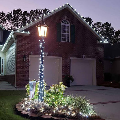 50 LED 5MM Cool White Christmas Lights, 17FT Indoor/Outdoor String Light, Mini Lights for Garden, Patio, Christmas Trees - Green Wire, Commercial Grade, UL Listed