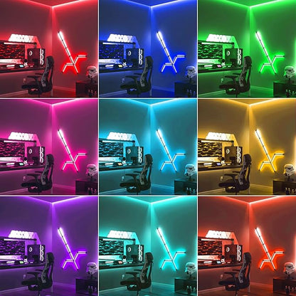 JOYLIT 32.8FT COB RGB LED Strip Lights 24V 8400LEDs High Density Dotless Super Bright IP20 Non Waterproof LED Tape 14W/M Dimmable Color Changing Light Strip for Home, Commercial (LED Strip Only)