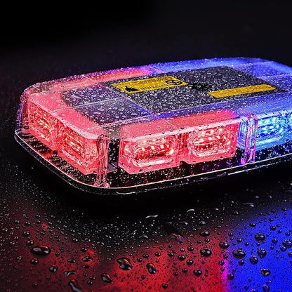 Nilight 12 Inch Roof Top Strobe Lights 48LED Hazard Light Emergency Safety Warning LED Flashing Bar Magnetic Mount 12V 24V Cars Trucks Tractors Snow Plows Construction Vehicles