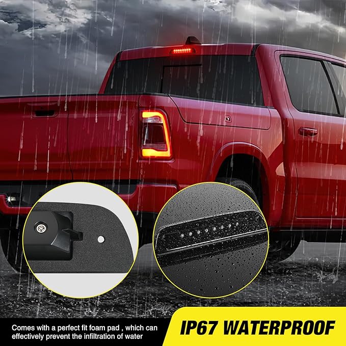 Nilight Third Brake Light High Mount 3rd Stop LED Lighting Compatible with Toyota Tacoma 1995-2016 Pickup Rear Cab Center Tail Lights Replacement