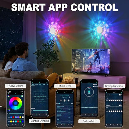 MeiLyte LED Wall Lamp,Wall Mounted Sconces with APP Control,Colorful Rechargeable wall lamp Light,Flower Shape Magnetic Wall Light with Timer, Wireless Wall Lamp for Bedroom, Hallway,Kitchen,Stairway