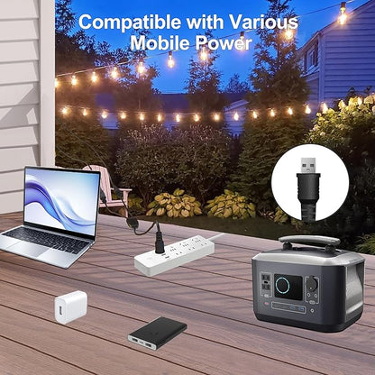BLIATLUS 120FT Solar String Lights Outdoor Waterproof with Remote Control 30+2 Shatterproof LED ST38 Bulbs for Porch Garden Market Bistro Patio Backyard Fence