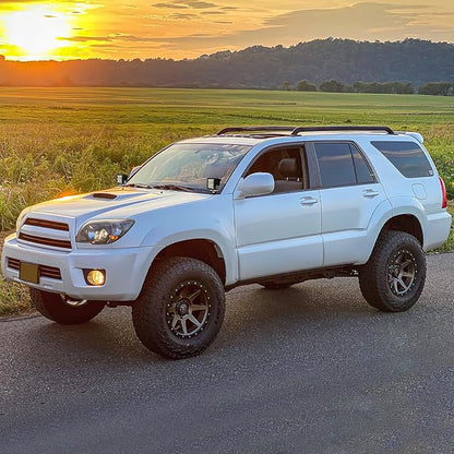 Nilight Ditch Light Brackets Hood Hinges Mount Bracket Kit for Auxiliary Offroad LED Pods Work Lighting Compatible with Toyota 4Runner 4th Gen 2003 2004 2005 2006 2007 2008 2009